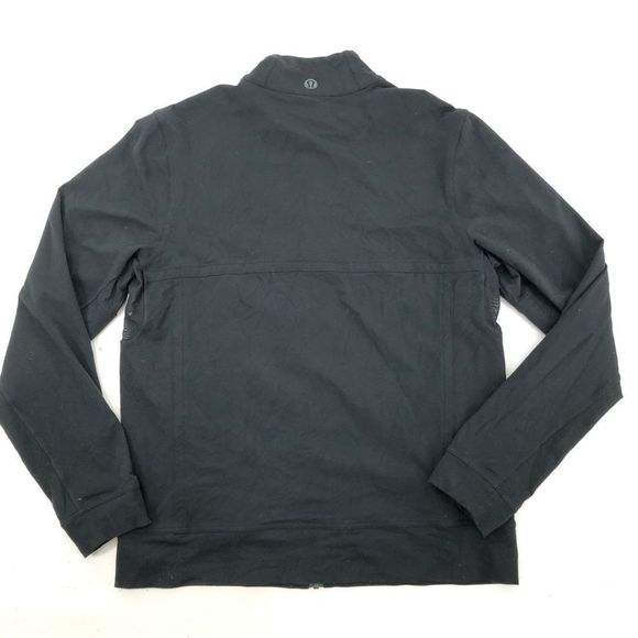 LULULEMON L Sweatshirt Full Zip Solid Black - Picture 7 of 8